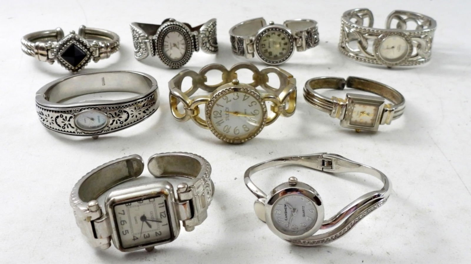 (10) WOMENS BANGLE WATCH LOT (1 of 4)