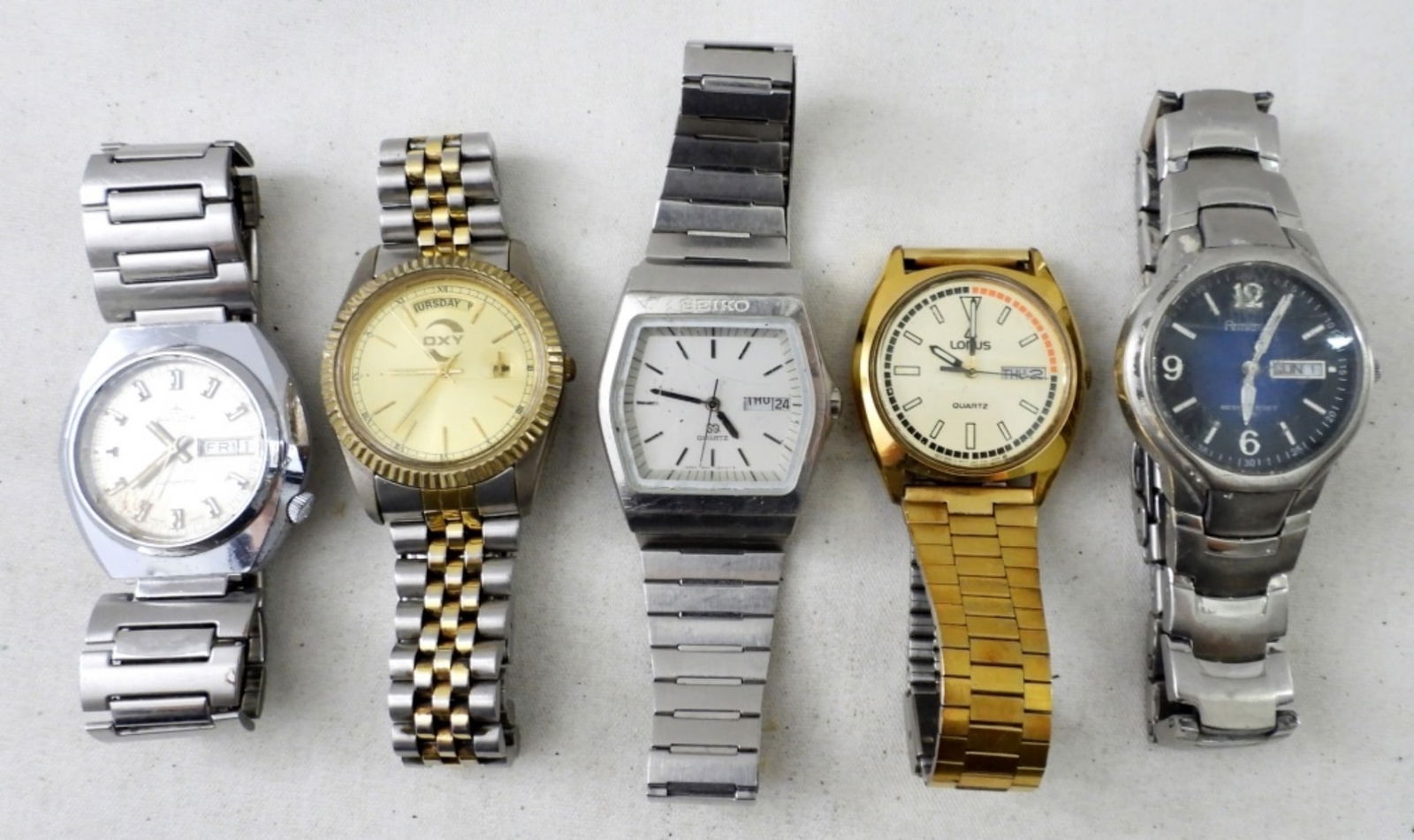 (5) DAY/DATE MENS WATCHES (1 of 3)