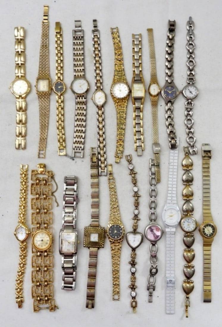 (20) TWO TONE ASSORTED UNIQUE STYLE WATCHES (1 of 3)