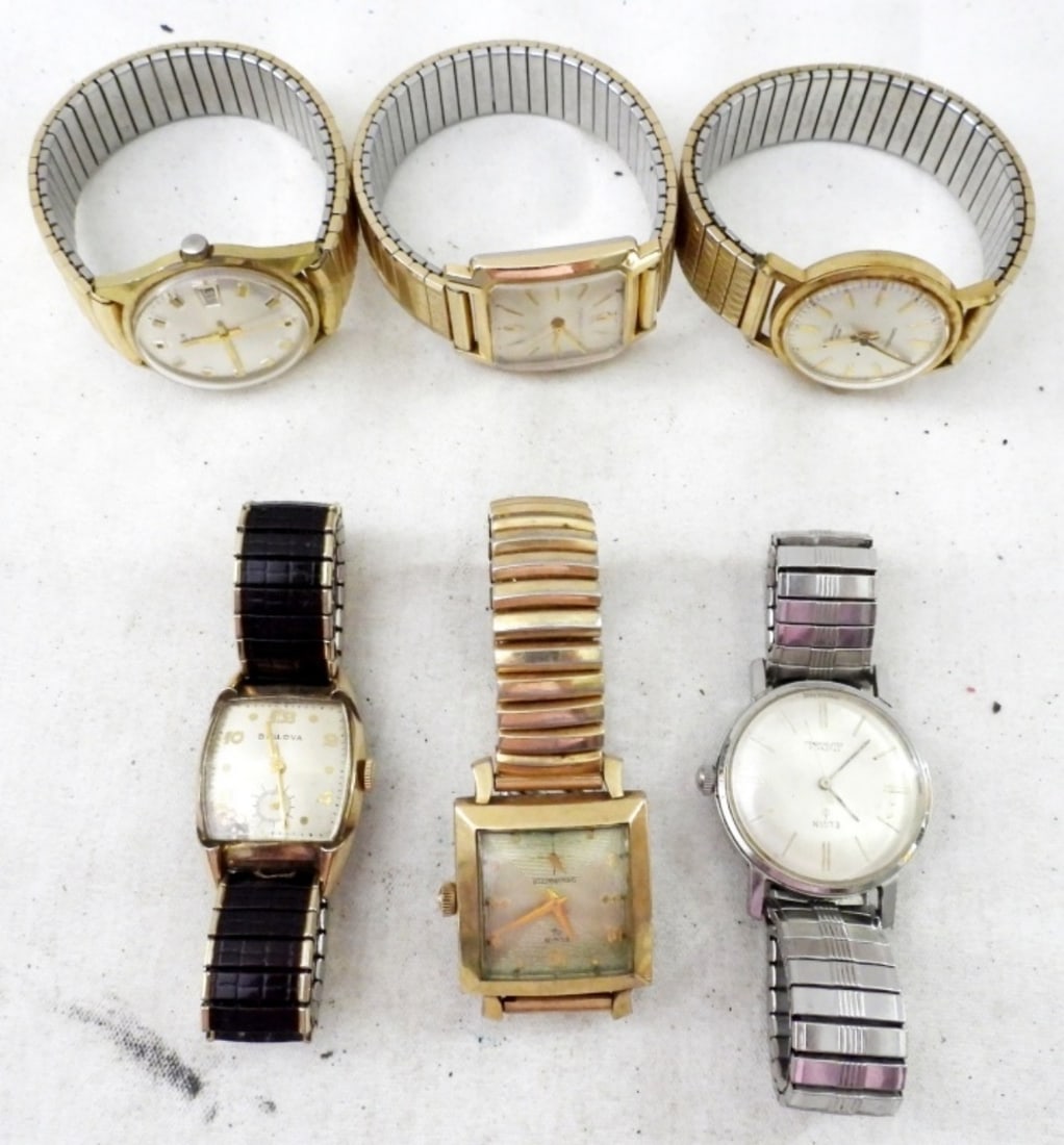 (6) VINTAGE MENS WATCHES (1 of 3)