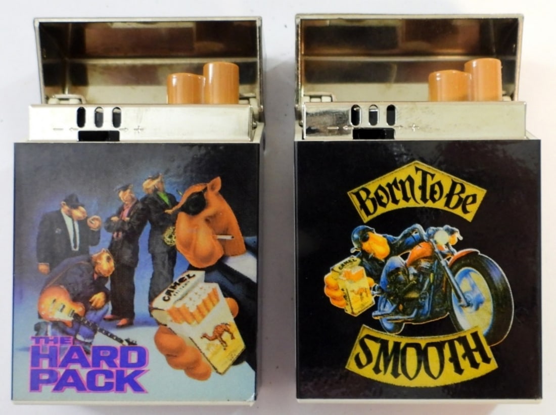 (2) VINTAGE 1990'S CAMEL CIGARETTE LIGHTERS (1 of 3)