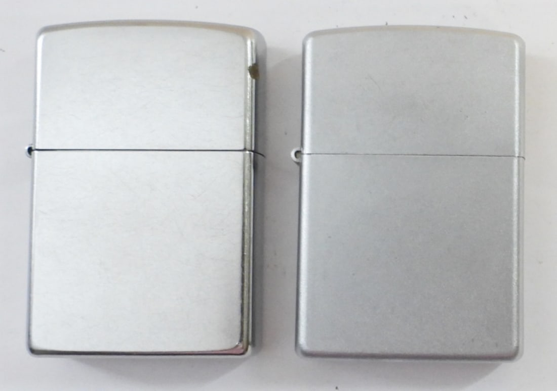 (2) FIRED CHROME ZIPPO LIGHTERS (1 of 4)