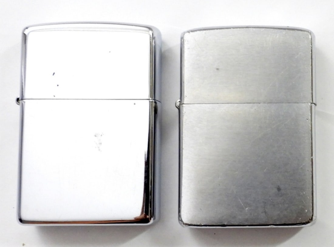 (2) FIRED CHROME ZIPPO LIGHTERS (1 of 4)