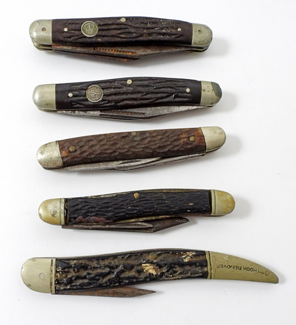 (5) VTG POCKET KNIVES: SABRE, ULSTER, (1 of 3)