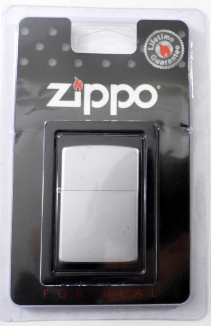UNOPENED SEALED 205 SATIN CHROME ZIPPO: UNOPENED SEALED 205 SATIN CHROME ZIPPO