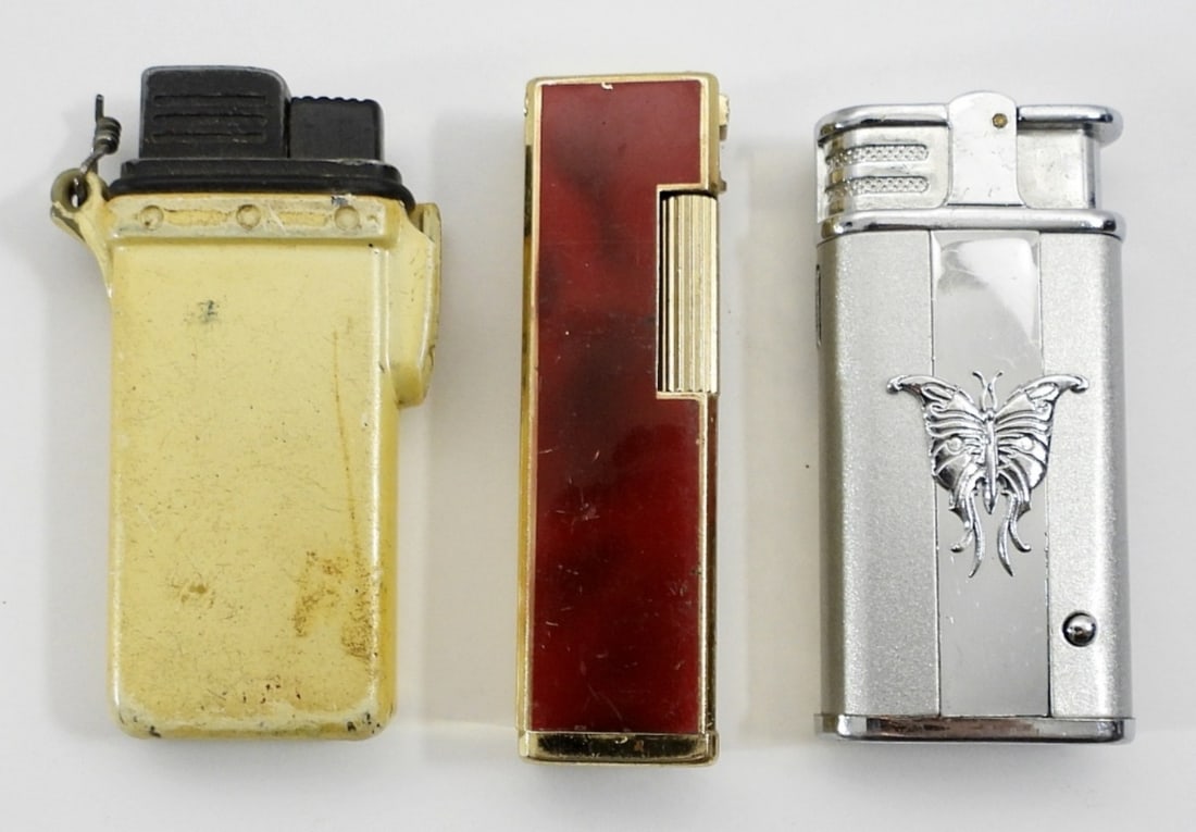 (3) VINTAGE HAND-HELD POCKET LIGHTERS (1 of 4)