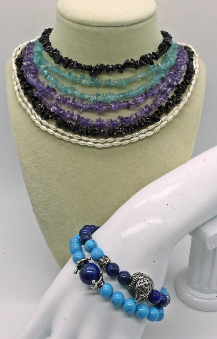 (6) NATURAL GEMSTONE JEWELRY (1 of 3)