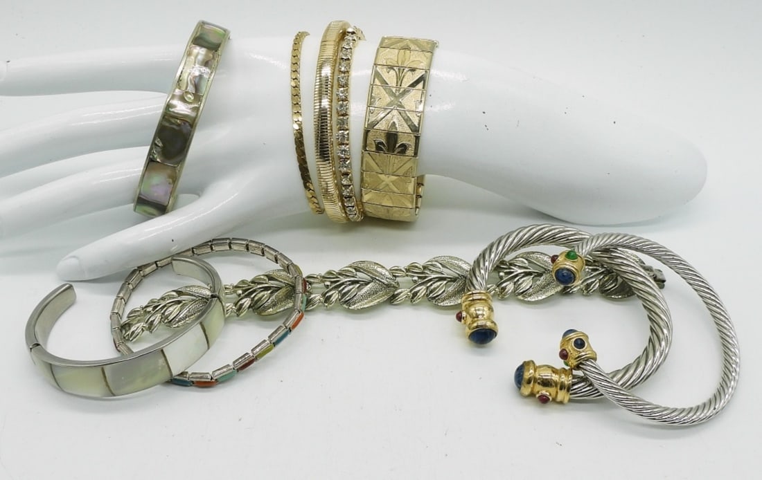 (10) GEMSTONE FASHION BRACELETS (1 of 3)