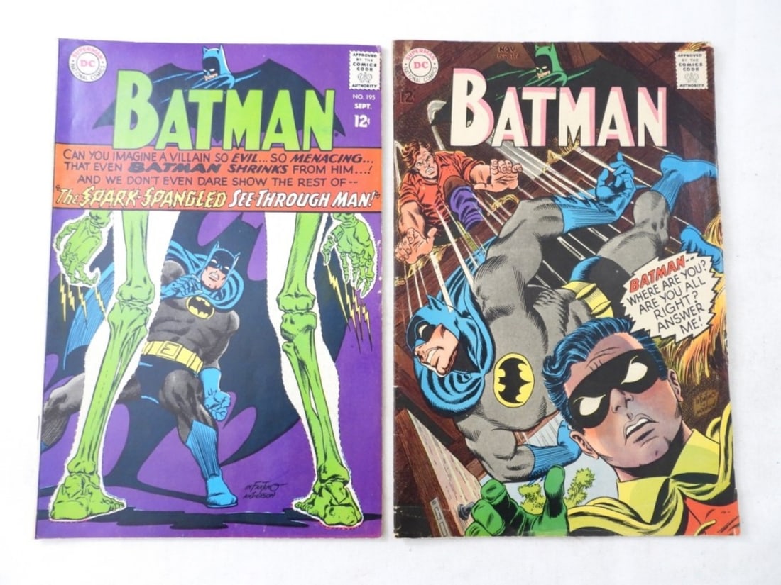 (2) 1967 DC BATMAN COMICS #195 & #196 (1 of 2)