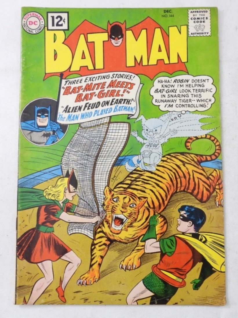 1961 DC #144 BATMAN - BAT-GIRL COVER: NICE VG