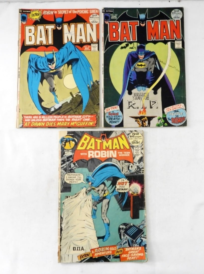 (3) DC BATMAN 25c COMICS #240- #242 (1 of 2)