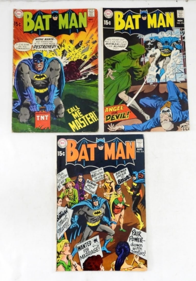 (3) DC BATMAN 15c COMICS #214-#216 (1 of 2)