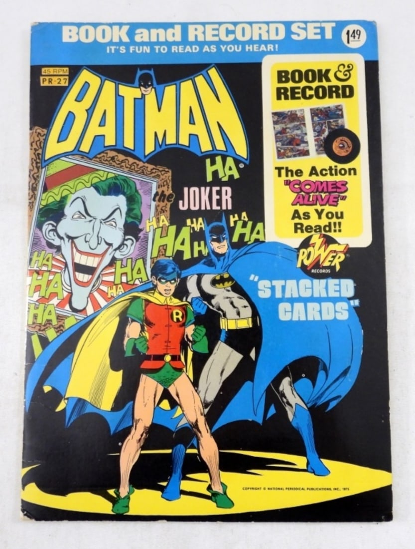 1975 BATMAN & JOKER BOOK and RECORD SET (1 of 3)