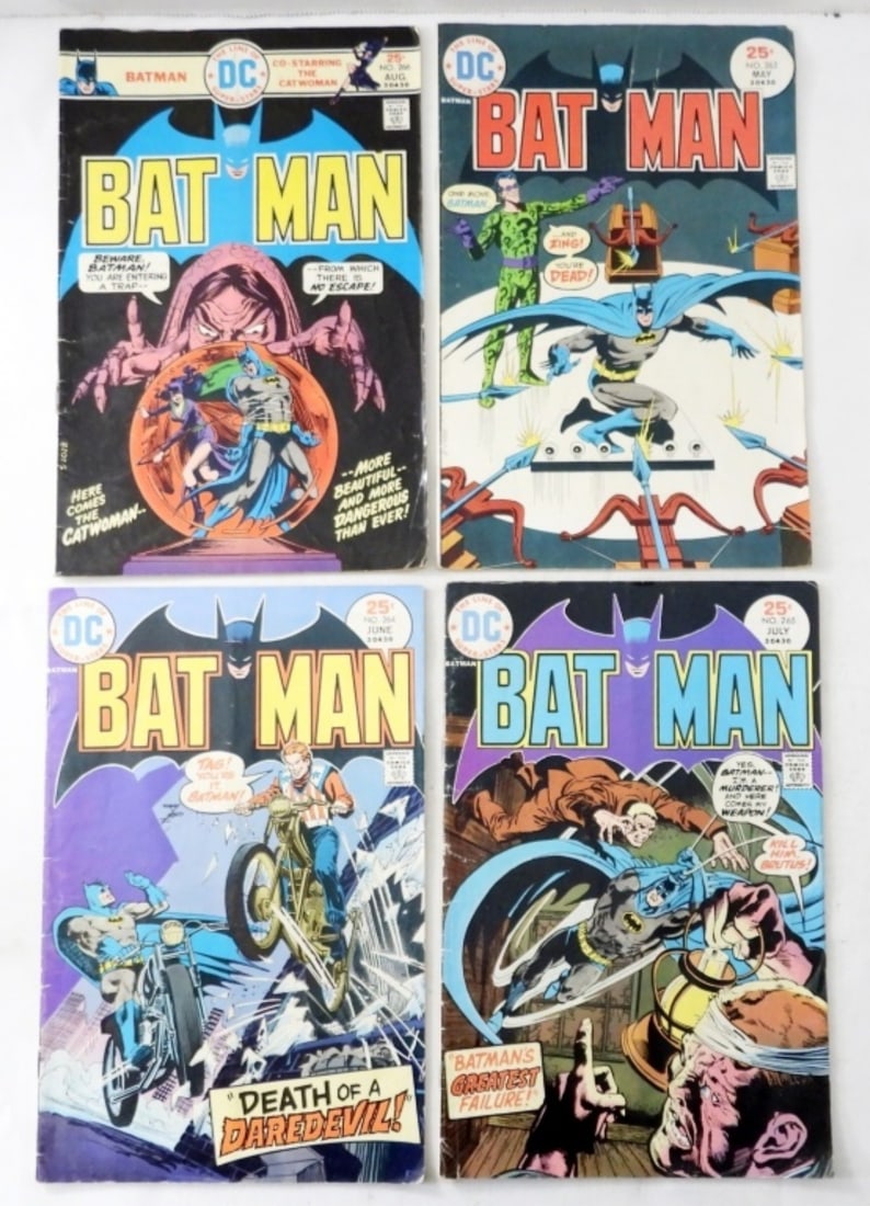 (4) DC BATMAN 25c COMICS #263-#266 (1 of 2)