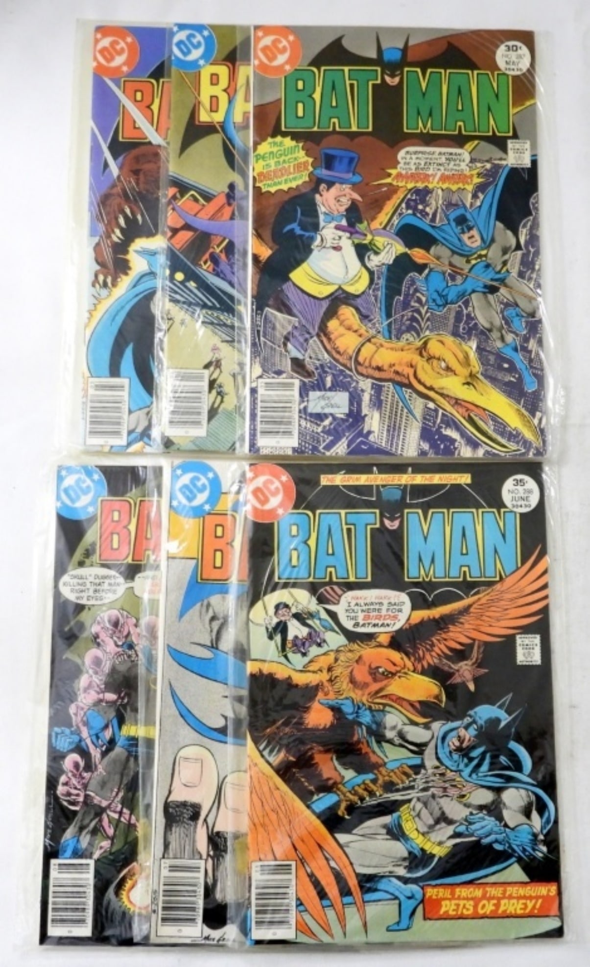 (6) DC BATMAN COMICS - ALL DIFFERENT (1 of 2)