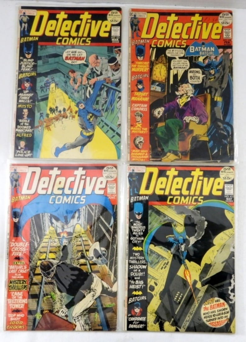(4) DETECTIVE COMICS 25c ISSUES (1 of 2)