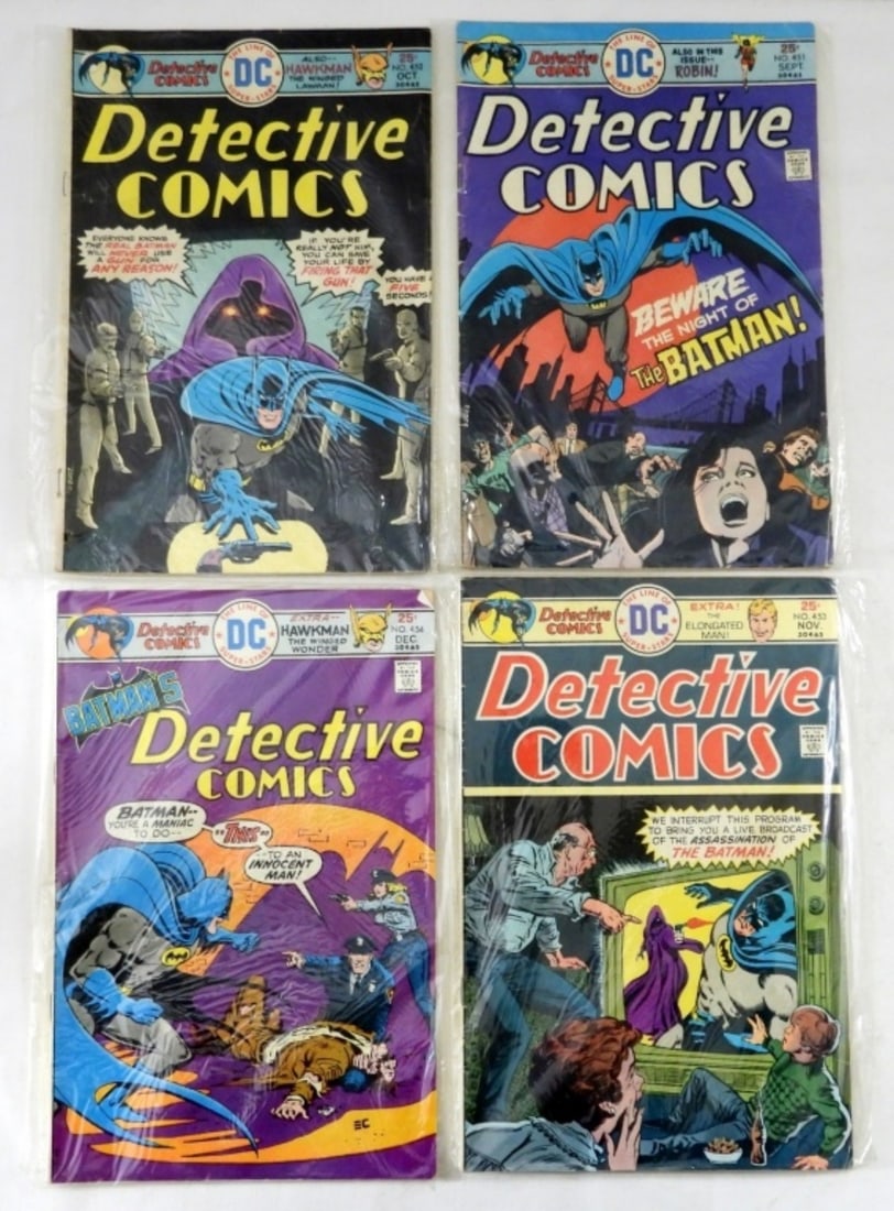 (4) DETECTIVE COMICS 25c ISSUES (1 of 2)