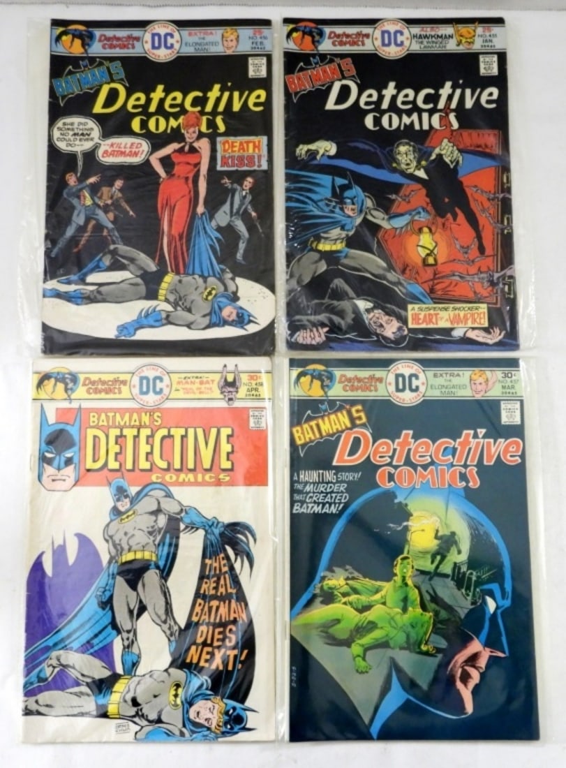 (4) DETECTIVE COMICS 25c/30c ISSUES (1 of 2)