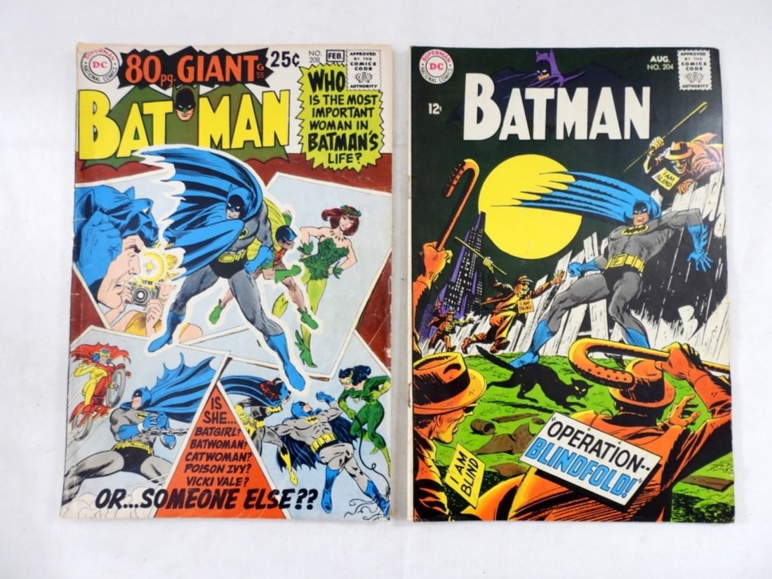 (2) DC BATMAN COMICS #204 & #208 (1 of 2)