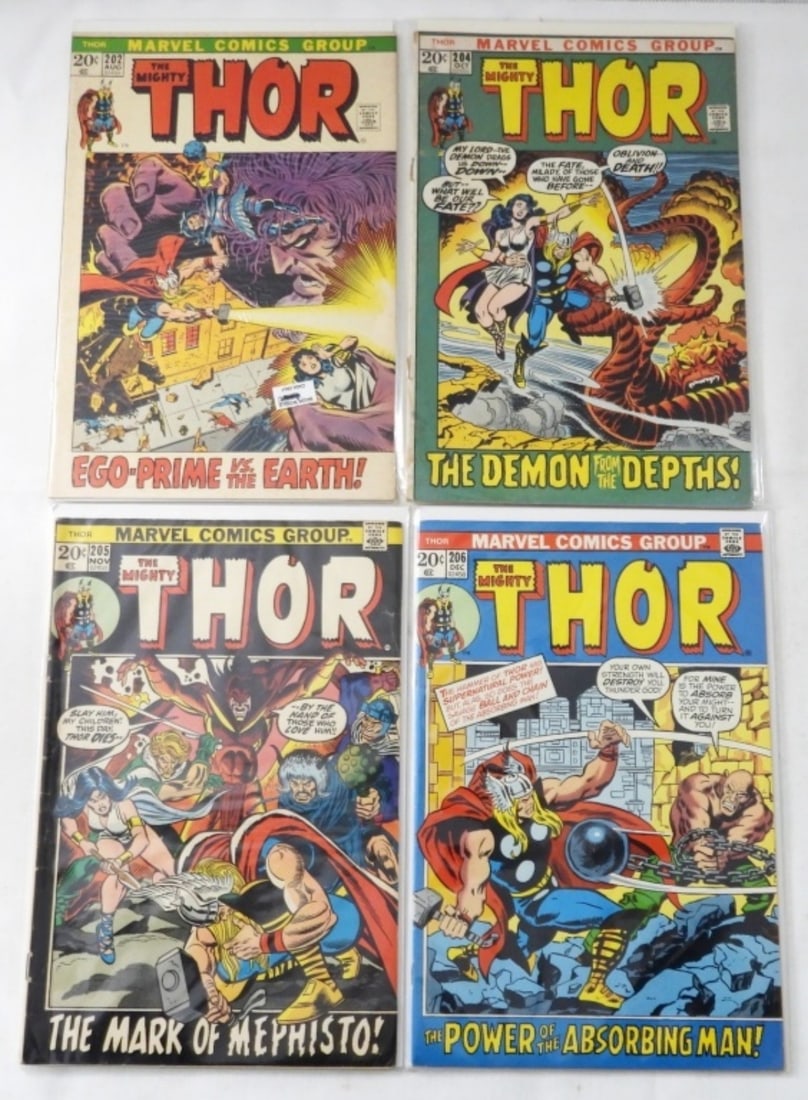 (4) BRONZE MARVEL THE MIGHTY THOR #202&MORE (1 of 3)