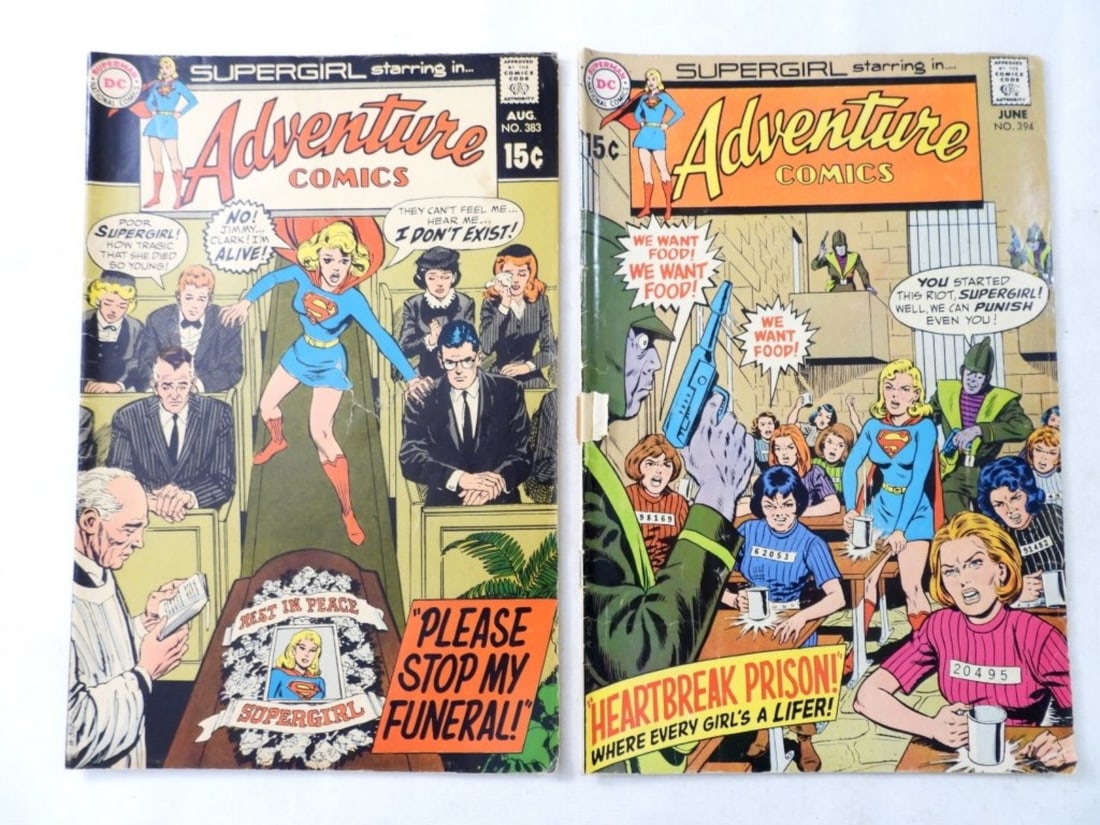 (2) SILVER DC ADVENTURE COMICS #383,#394 (1 of 2)