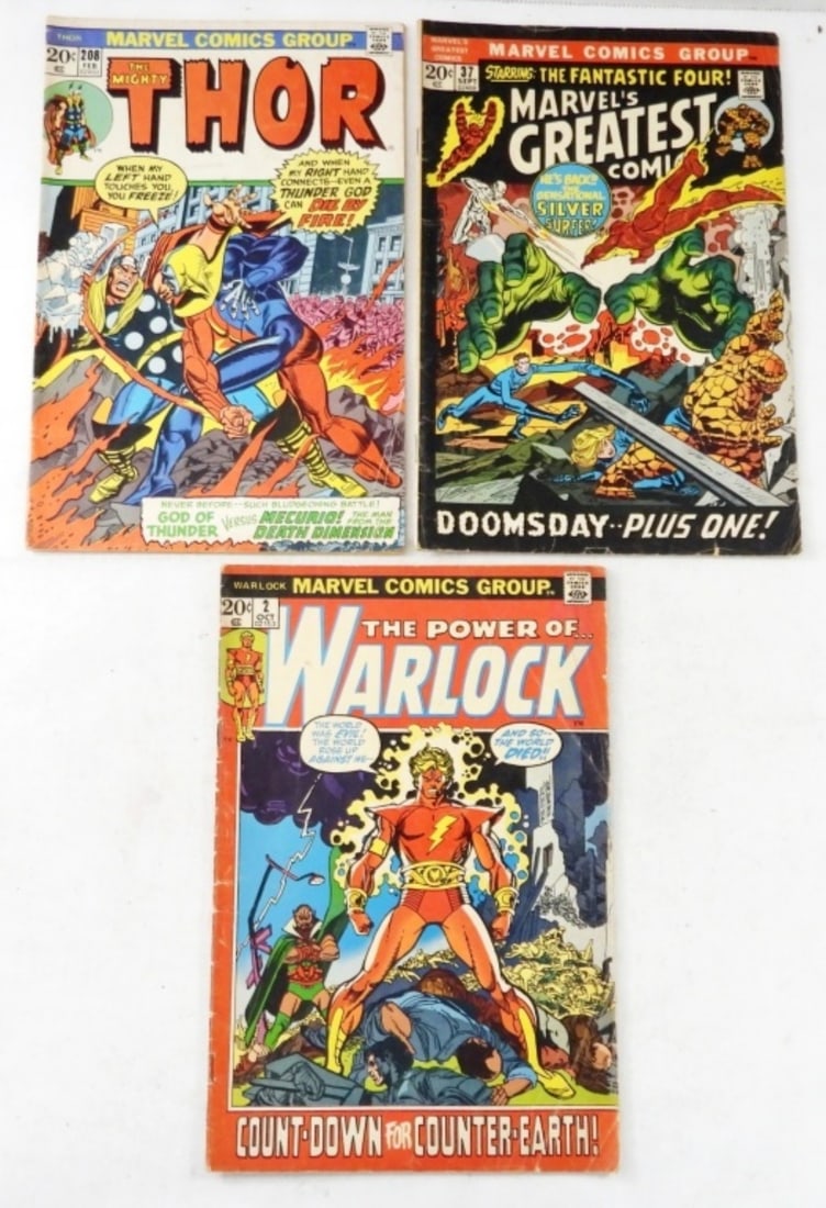(3) BRONZE MARVEL COMIC LOT (1 of 2)