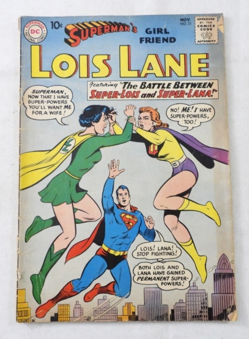 DC 10c SUPERMAN'S GIRLFRIEND LOIS LANE #21 (1 of 2)