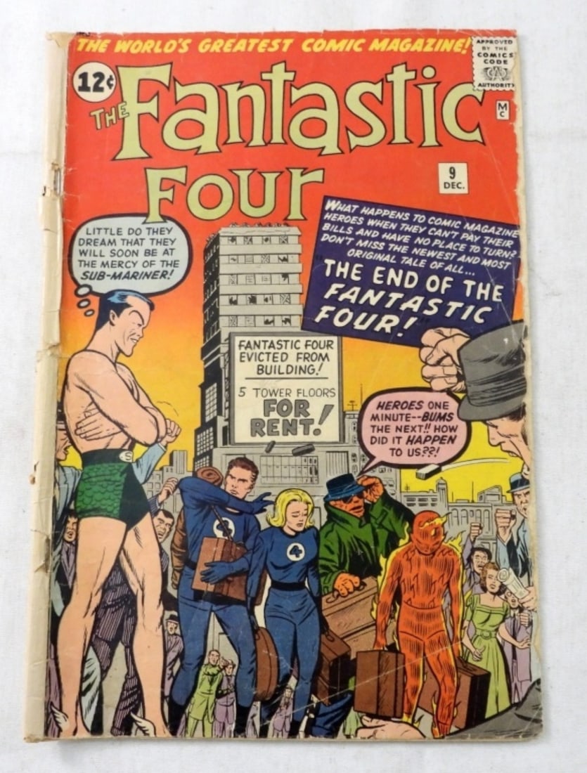 1962 MARVEL FANTASTIC FOUR #9 (1 of 3)
