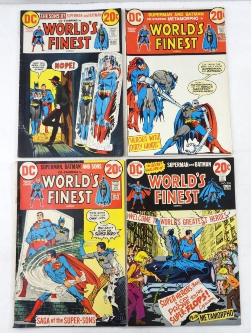 (4) BRONZE DC  WORLD'S FINEST  #215-#218 (1 of 2)