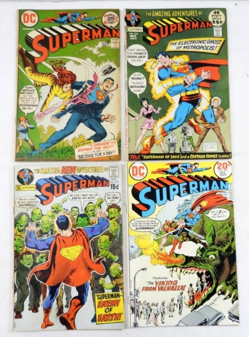 (4) BRONZE DC SUPERMAN COMICS (1 of 2)