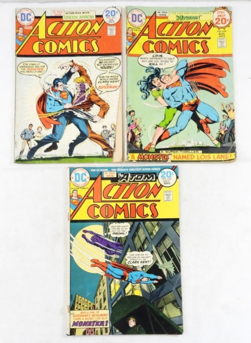 (3) BRONZE DC ACTION COMICS #430,431,438 (1 of 2)
