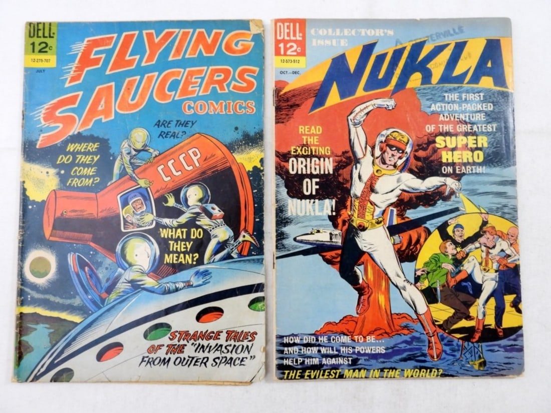 (2) DELL COMICS - NUKLA & FLYING SAUCERS (1 of 2)