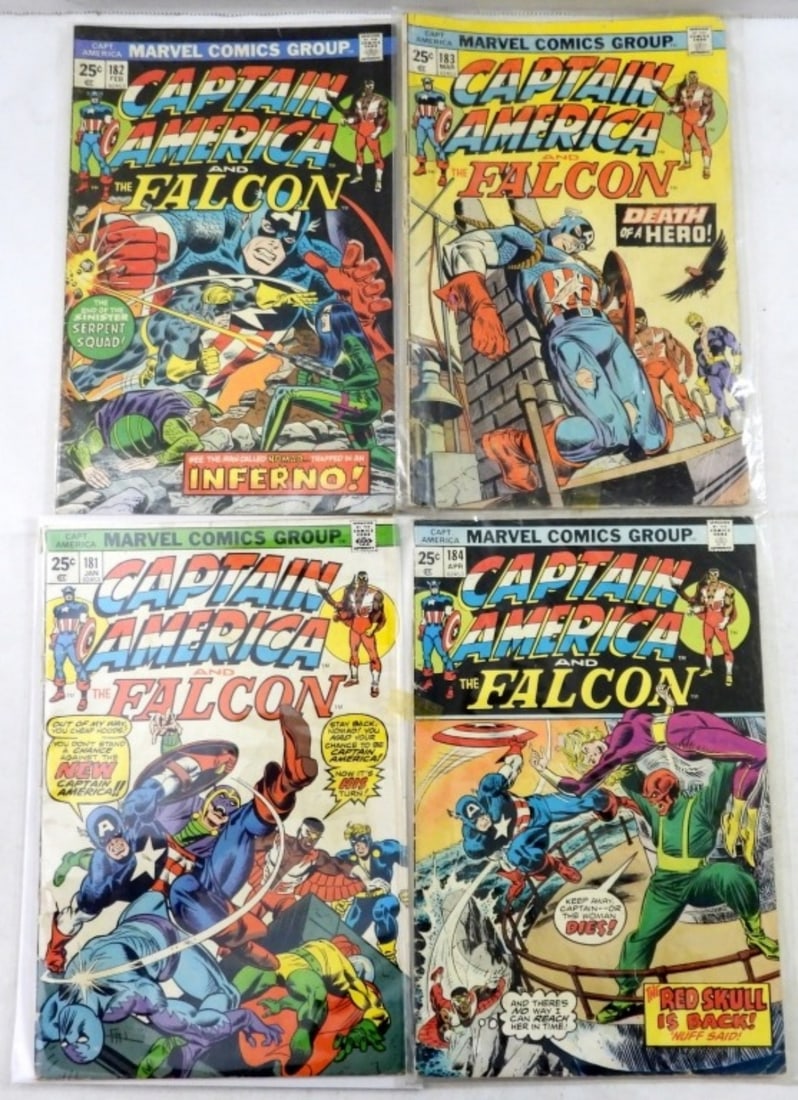 (4) BRONZE  MARVEL CAPTAIN AMERICA #181-184 (1 of 2)