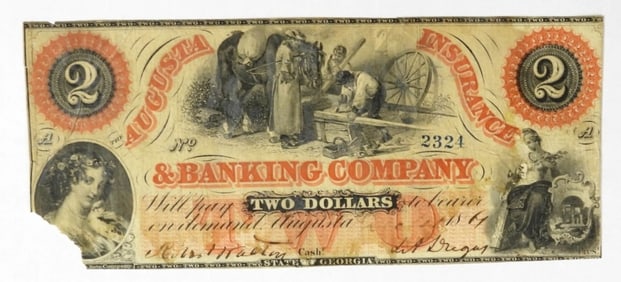 $2 AUGUSTA, GA OBSOLETE NOTE