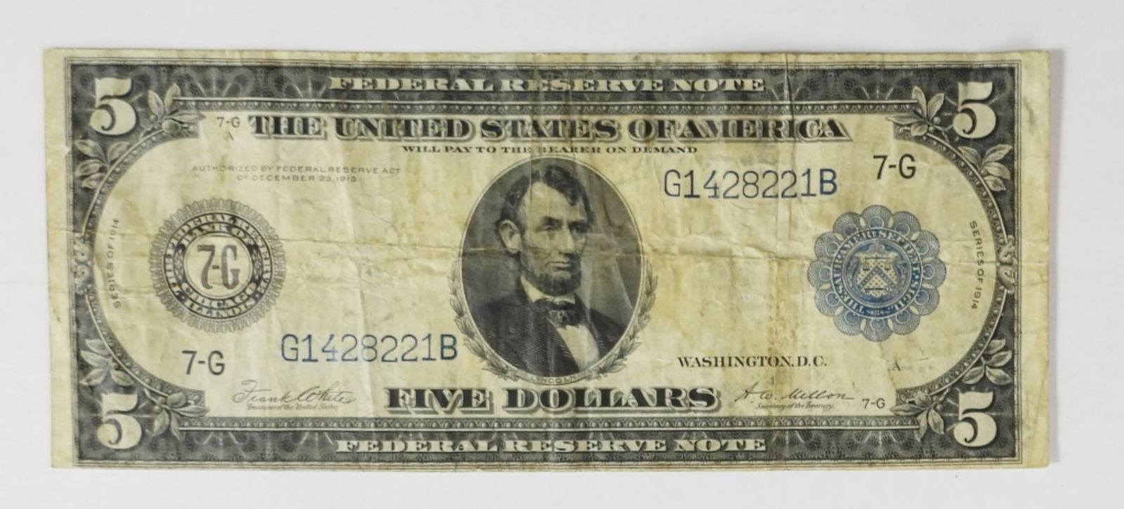 1914 $5 FEDERAL RESERVE NOTE (1 of 2)