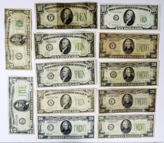$160 FACE VALUE OLD U.S. CURRENCY
