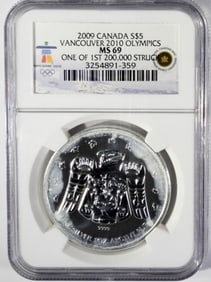 2009 CANADA S$5 MS69