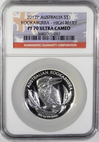 2012P AUSTRALIA S$1  PF 70 ULTRA CAMEO