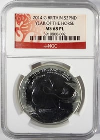 2014 G. BRITAIN S2PND MS 68 PL