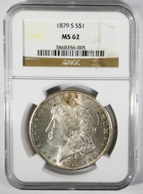 1879-S MORGAN DOLLAR NGC MS62