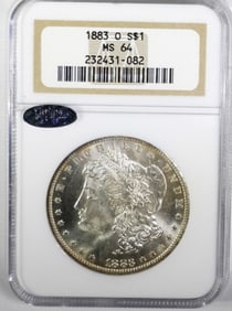 1883-O MORGAN DOLLAR NGC MS64