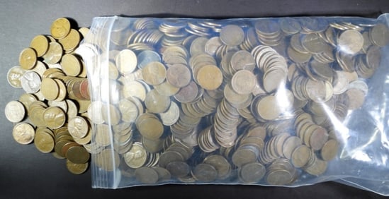 1000 MIXED DATE WHEAT CENTS