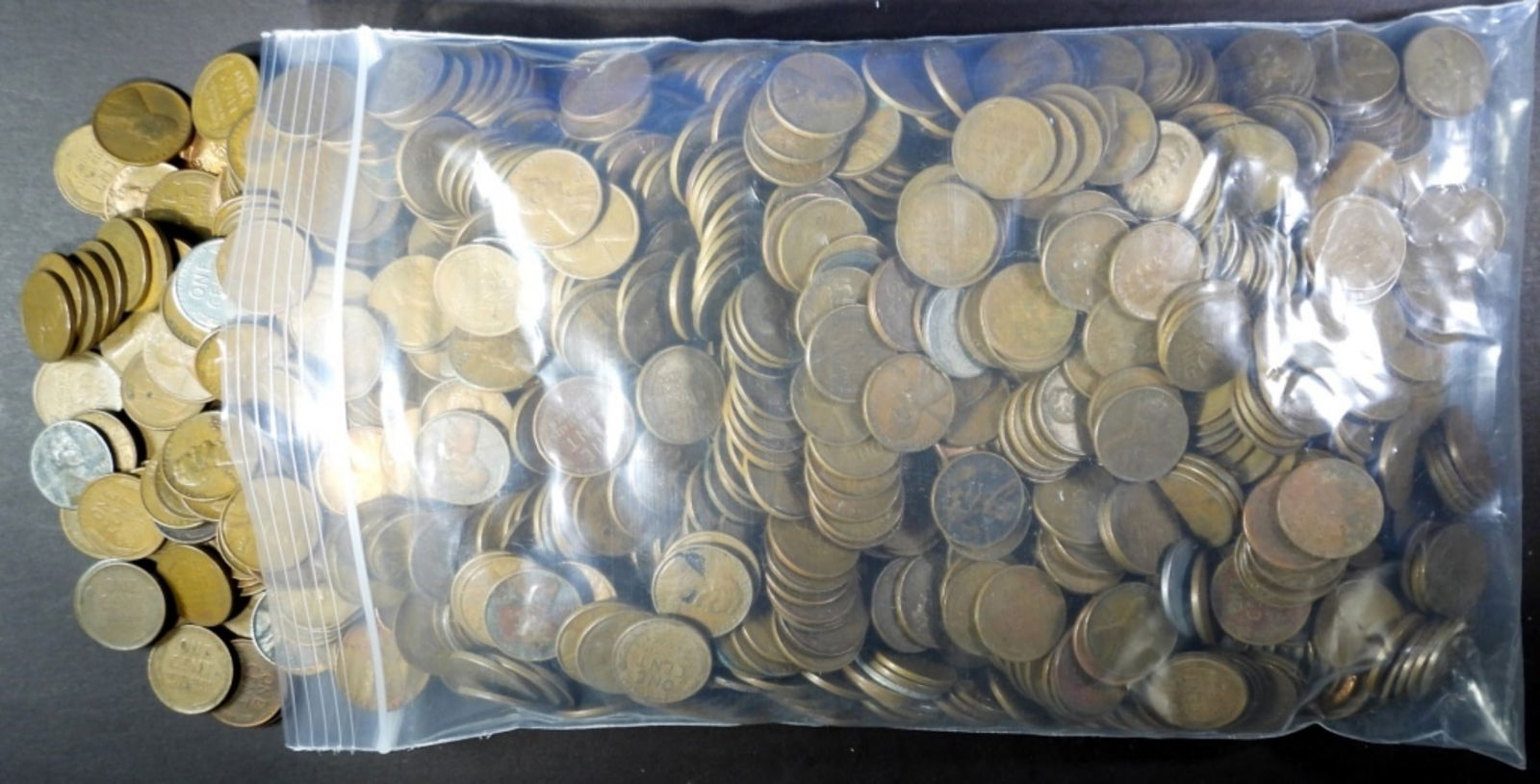 1000 MIXED DATE WHEAT CENTS (1 of 2)