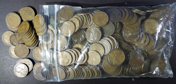 350 WHEAT CENTS (1920-1929) P-D-S