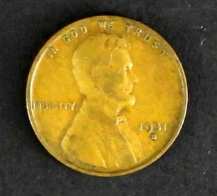 1931-S LINCOLN CENT VF