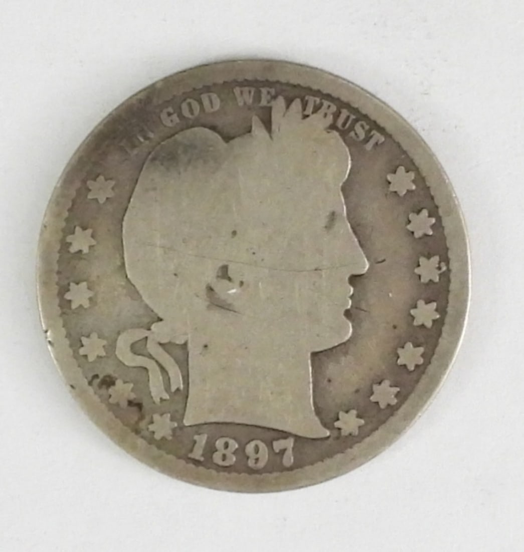 1897-S BARBER QUARTER: TOP AUCTION HOUSE