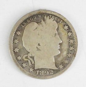 1892-S BARBER QUARTER