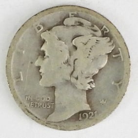 1921-D MERCURY DIME