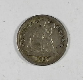 1857 SEATED HALF DIME