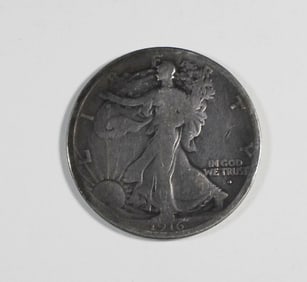 1916-S WALKING LIBERTY HALF DOLLAR
